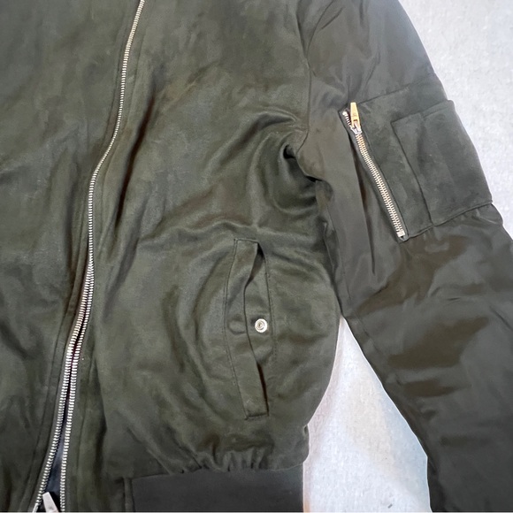 Zara Man Bomber Jacket size M color charcoal black - Picture 11 of 12